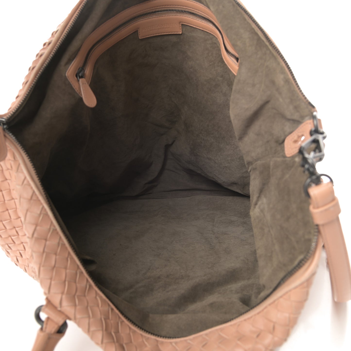 Nappa Intrecciato Maxi Convertible Tote Dahlia
