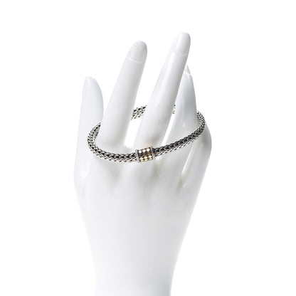 John Hardy Sterling Silver 18K Yellow Gold 6mm Classic Chain Dot Bracelet 2 of 4