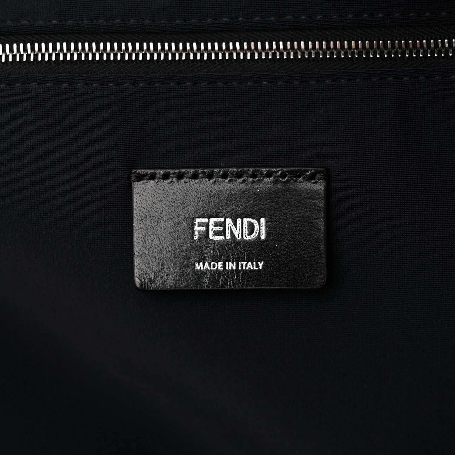 Fendi X SARAH COLEMAN Fabric Jacquard Vitello Grace Light Woven Lanyard FF Vertigo Pouch Pocket Backpack Tobacco Moro Black 6 of 10