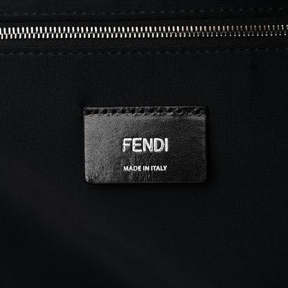 Fendi X SARAH COLEMAN Fabric Jacquard Vitello Grace Light Woven Lanyard FF Vertigo Pouch Pocket Backpack Tobacco Moro Black 6 of 10