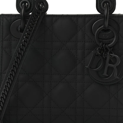 Christian Dior Ultra Matte Calfskin Cannage Mini Lady Dior Black 7 of 10