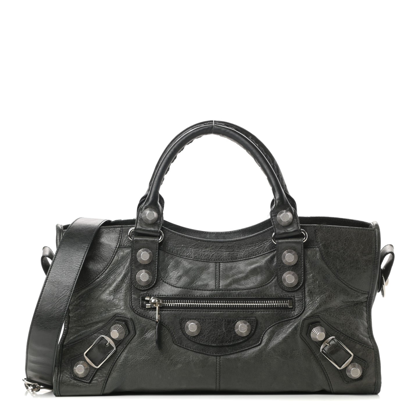 Agneau Giant 21 Silver Hardware Part Time Black