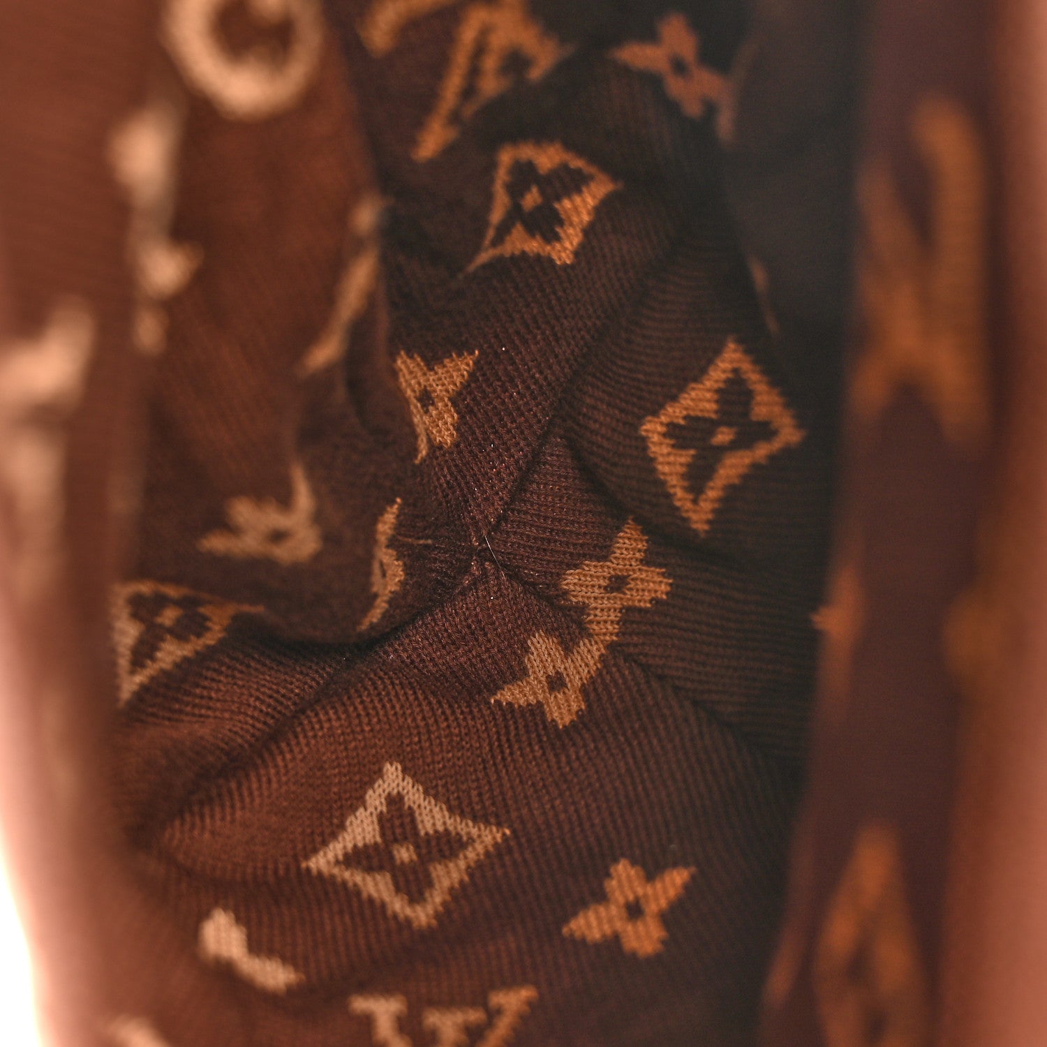 Louis Vuitton Cotton LV Fit Monogram Reversible Beanie Brown 7 of 9