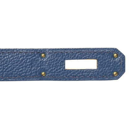 Hermes Chevre Mysore Horseshoe Birkin 30 Bleu de Malte Ciel 7 of 13