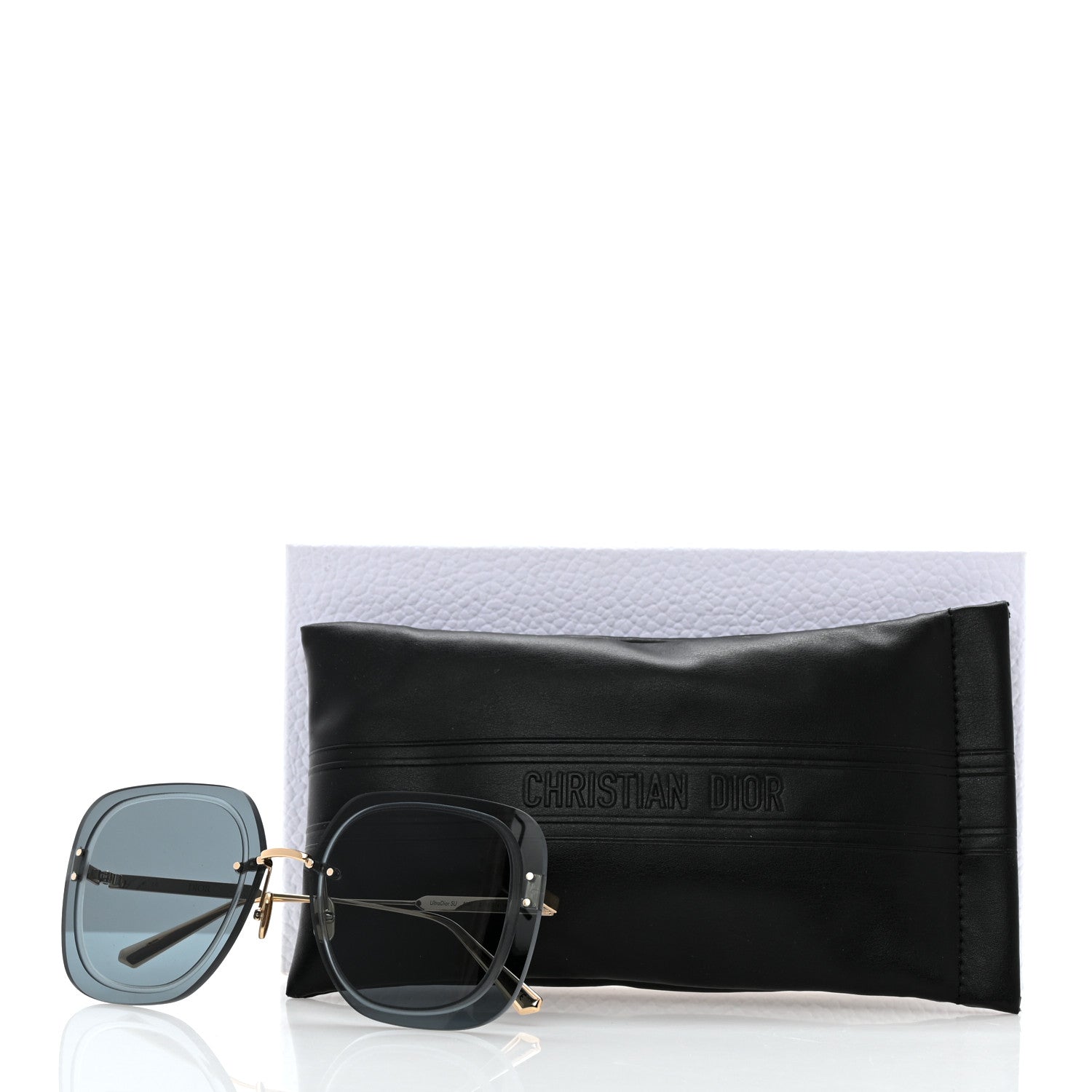 Christian Dior UltraDior SU Sunglasses Gold Blue 9 of 9