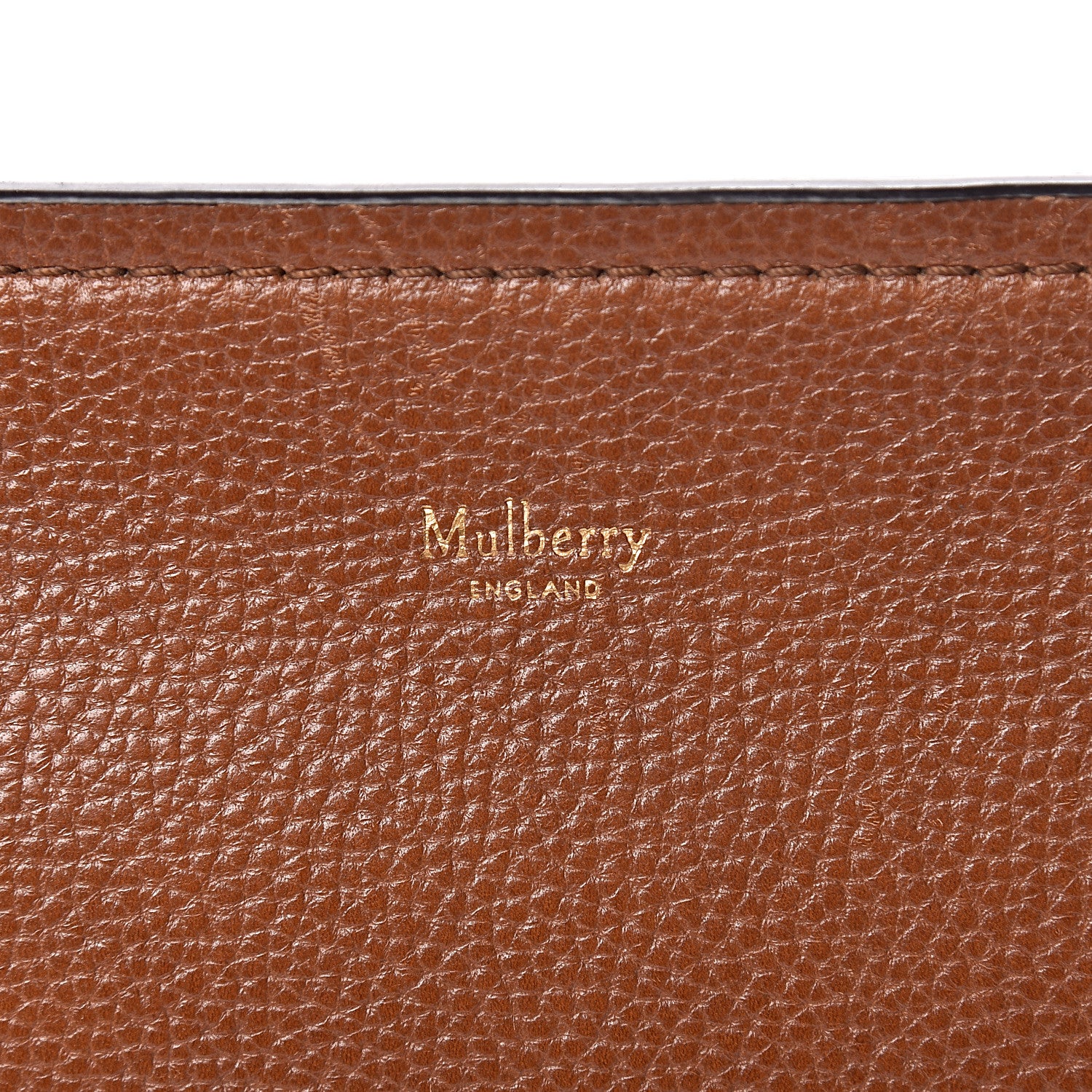 Mulberry Small Classic Grain Calfskin Amberley Satchel Oak 6 of 18