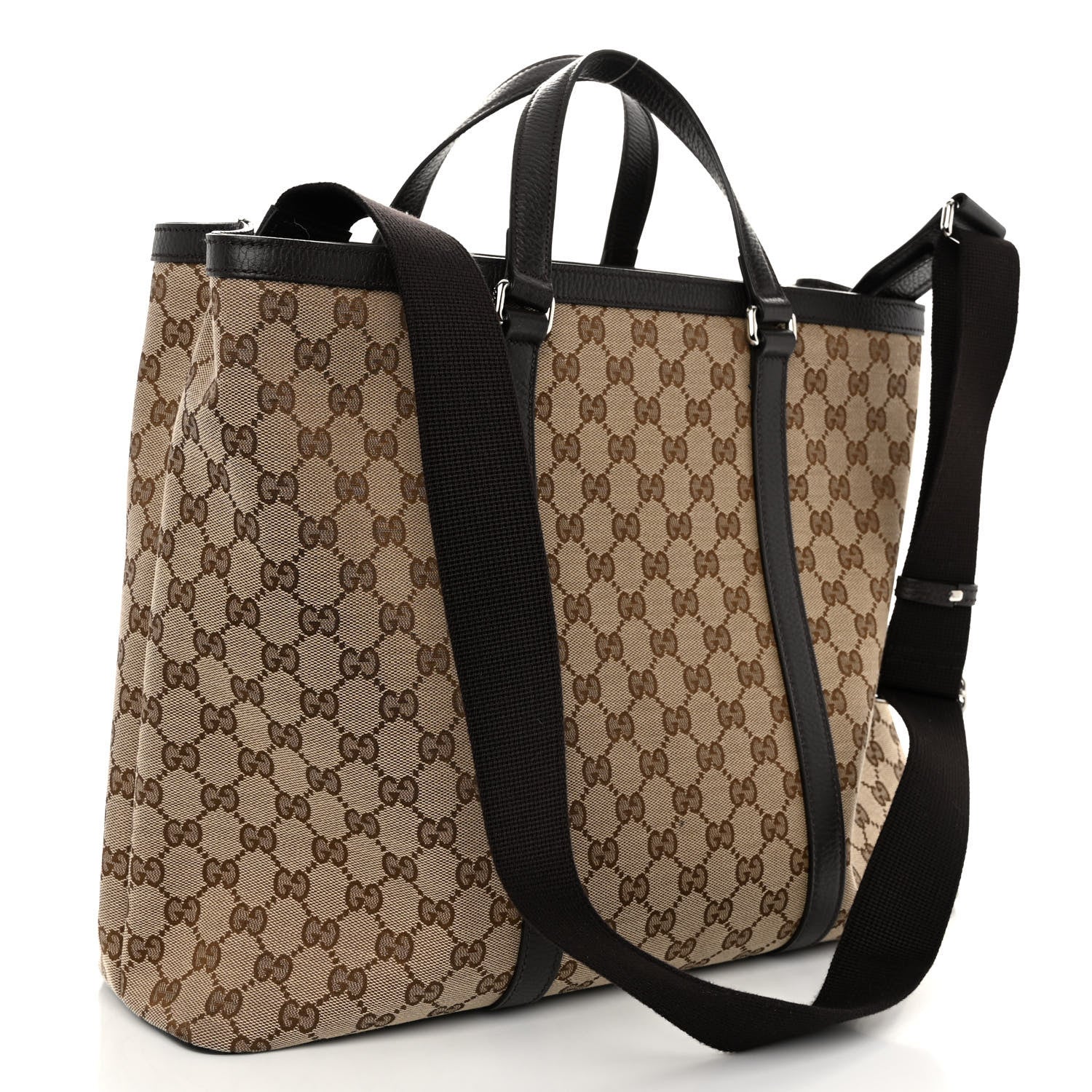 Gucci GG Monogram Large Joy Tote Bag Dark Brown 3 of 10