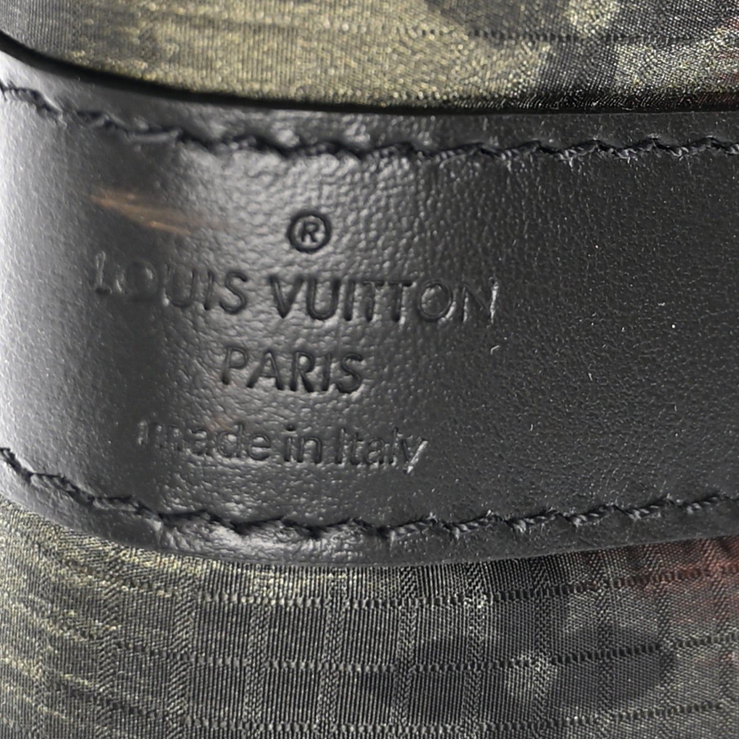Nylon Monogram Camouflage Keepall Bandouliere 50 Kaki