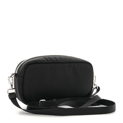 Prada Tessuto Soft Nylon Small Convertible Crossbody Wristlet Black Fuoco 3 of 9