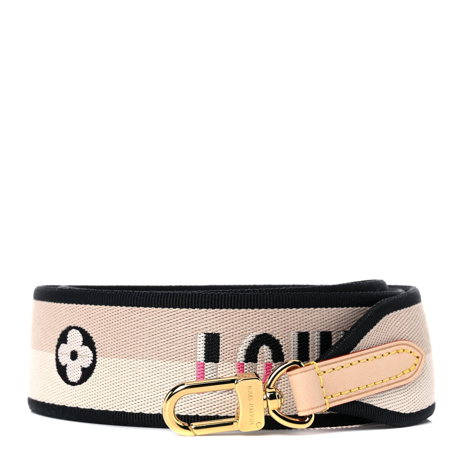 Louis Vuitton Jacquard Speedy Bandouliere 20 Shoulder Strap Black 1 of 8