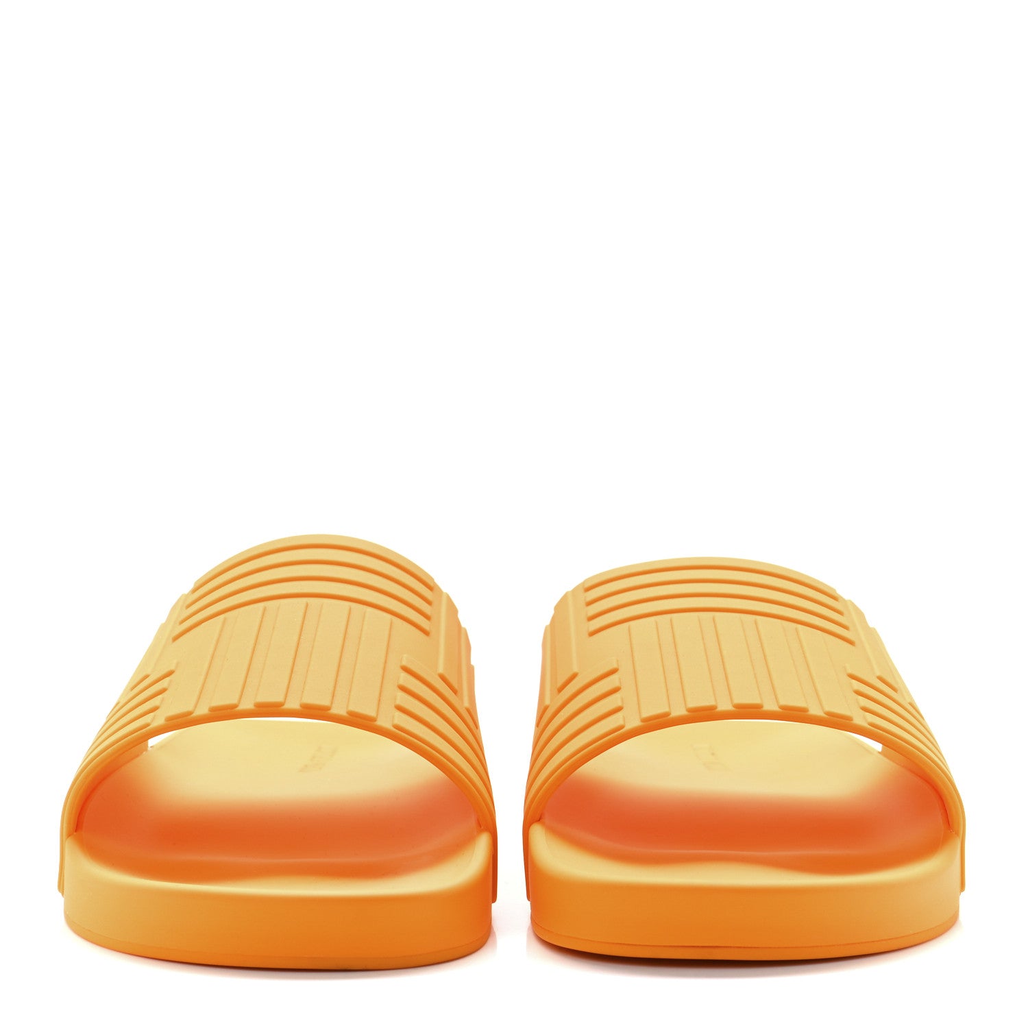 Bottega Veneta Rubber The Slider Sandals 45 Tangerine 2 of 8