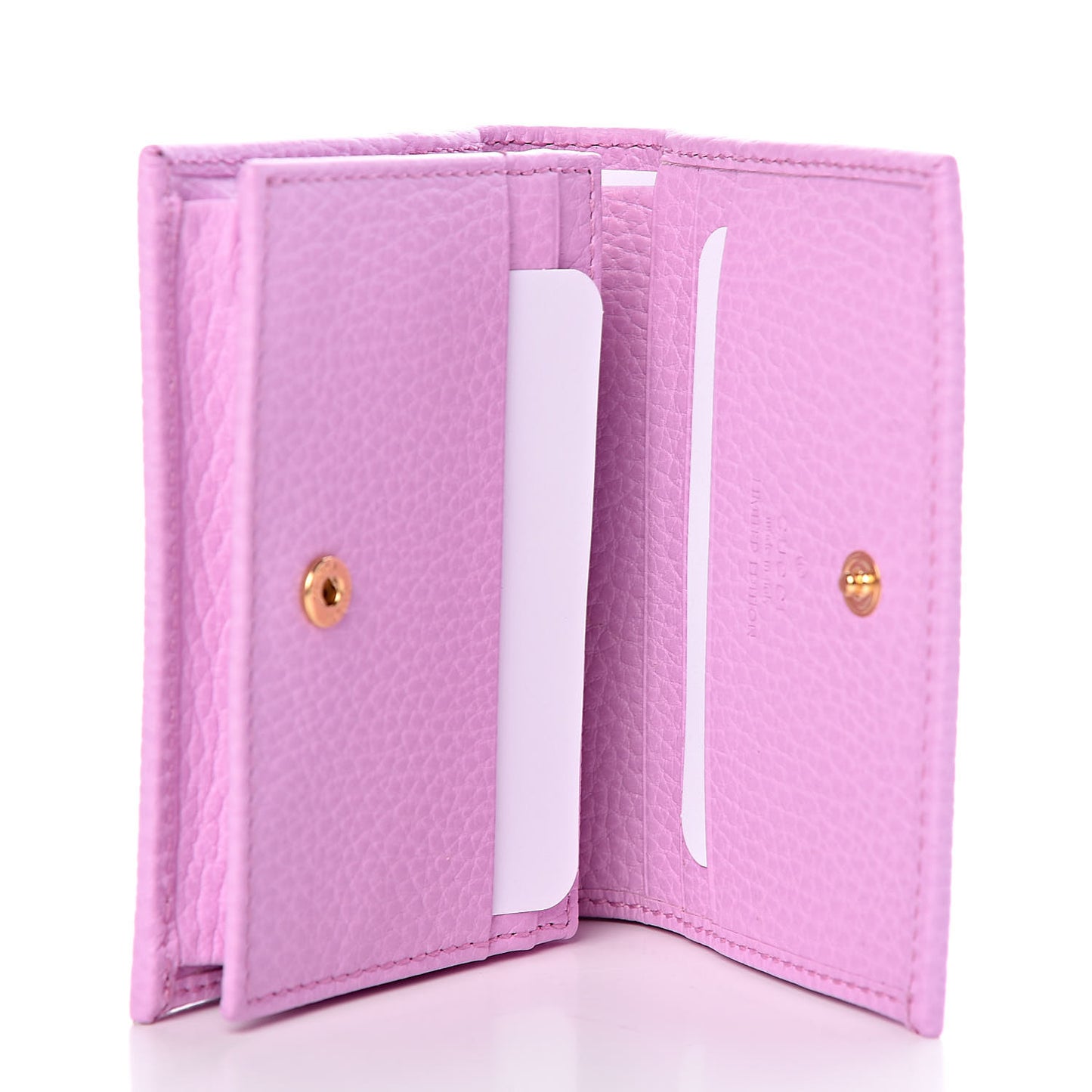 Dollar Calfskin Bosco Card Case Wallet Malva