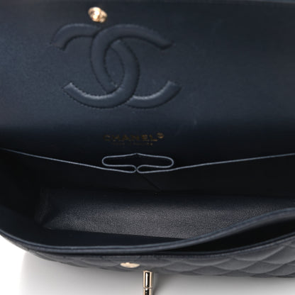 Chanel Caviar Quilted Medium Double Flap Navy 5 of 11