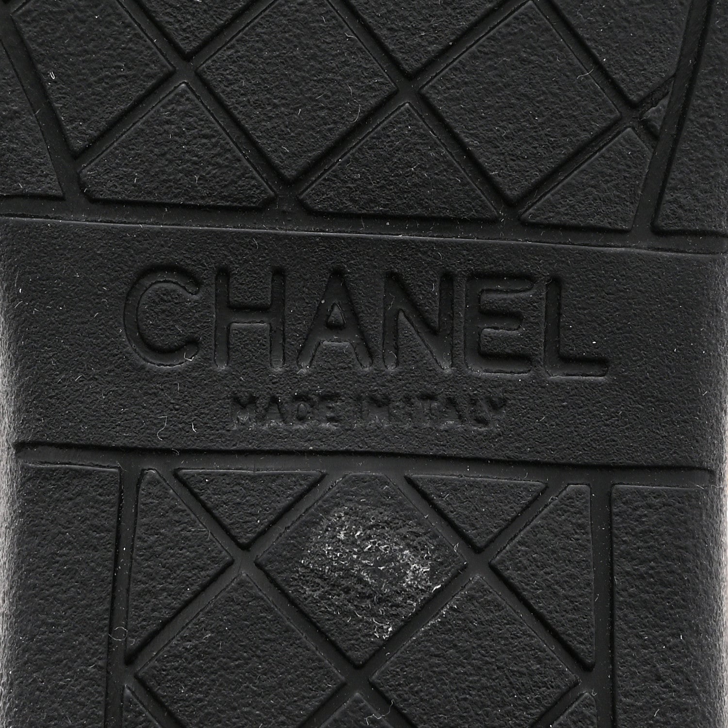 Chanel Lambskin CC Sneakers 37.5 Beige Black 8 of 12