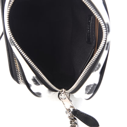 Burberry Calfskin Leopard Print Small Camera Bag Honey Black 5 of 9