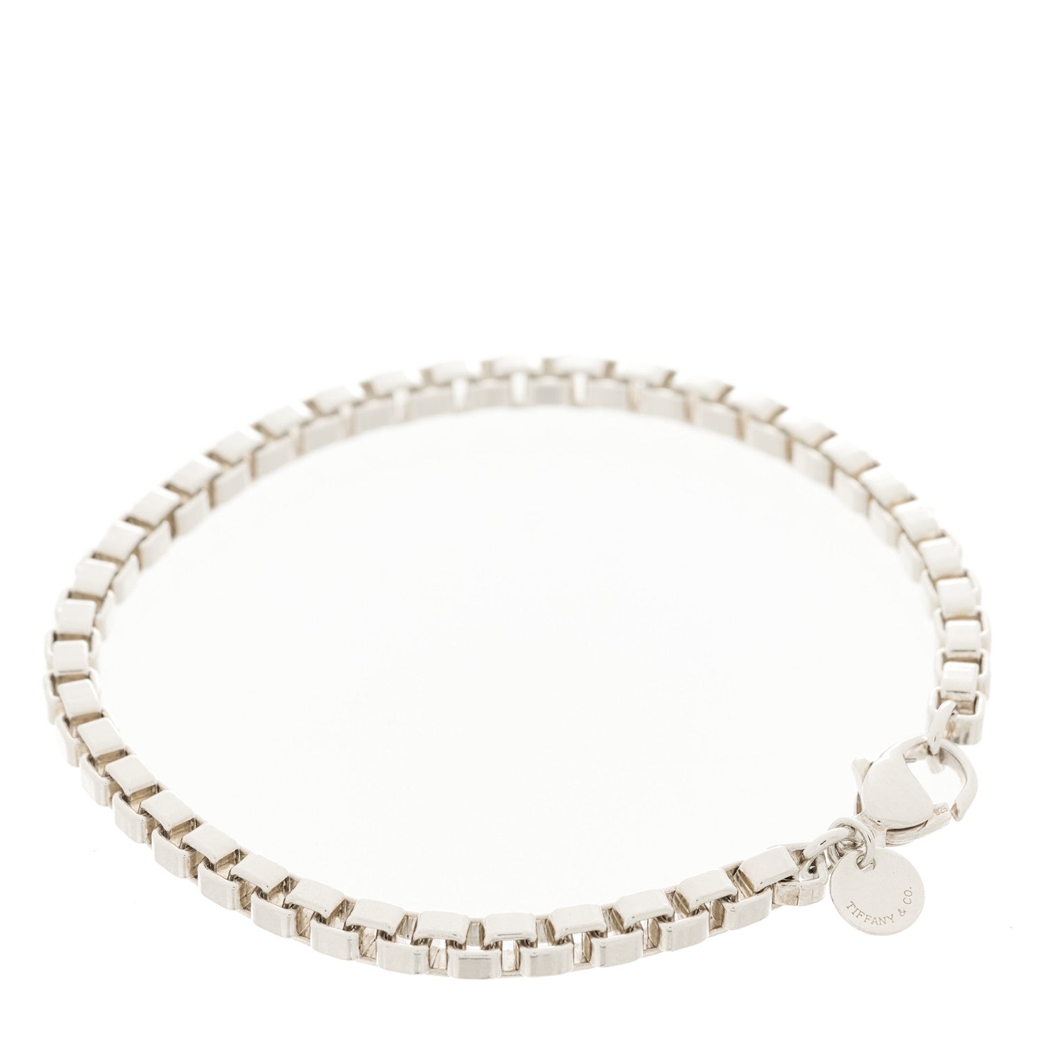 Tiffany Sterling Silver 4mm Venetian Link Bracelet 2 of 4