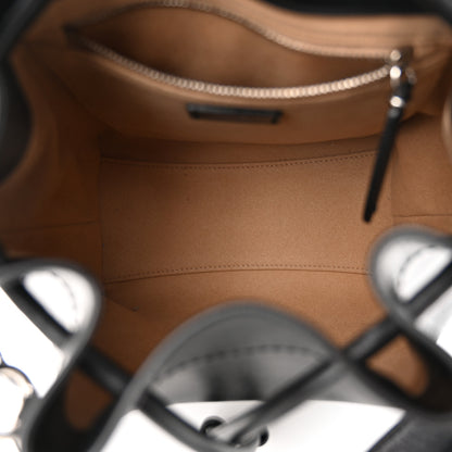 Jimmy Choo Smooth Shiny Calfskin Bon Bon Bucket Bag Black 5 of 9
