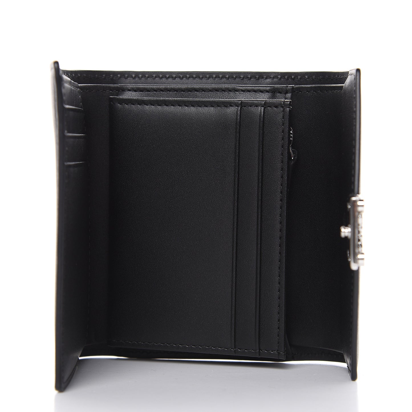 Calfskin Compact Wallet Black