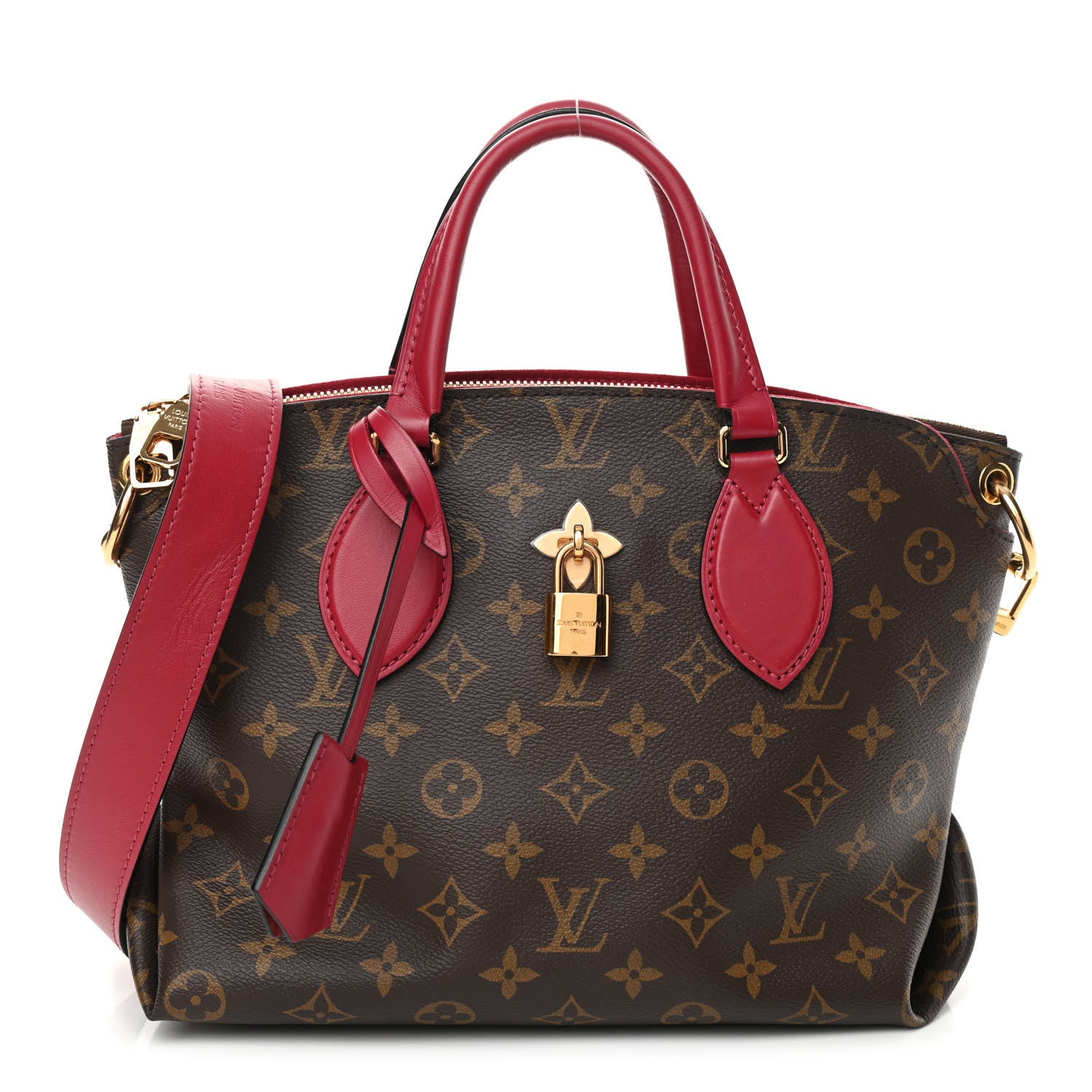 Louis Vuitton Monogram Flower Zipped Tote PM Lie de Vin 1 of 10
