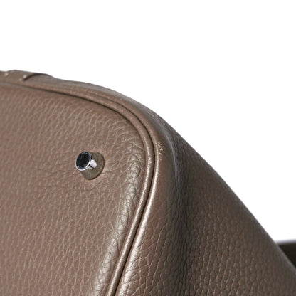 Hermes Taurillon Clemence Picotin Lock 26 GM Etoupe 6 of 12
