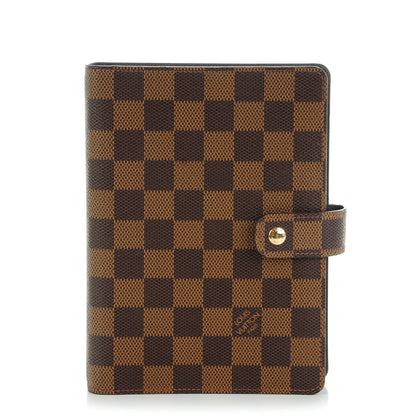 Louis Vuitton Damier Ebene Medium Ring Agenda Cover 1 of 8