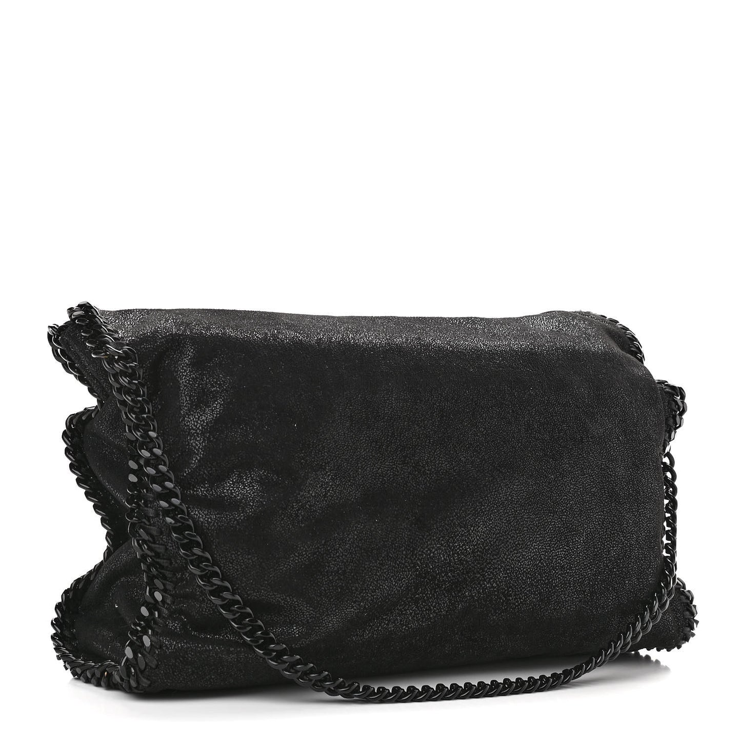 Shaggy Deer Falabella Fold Over Tote Black