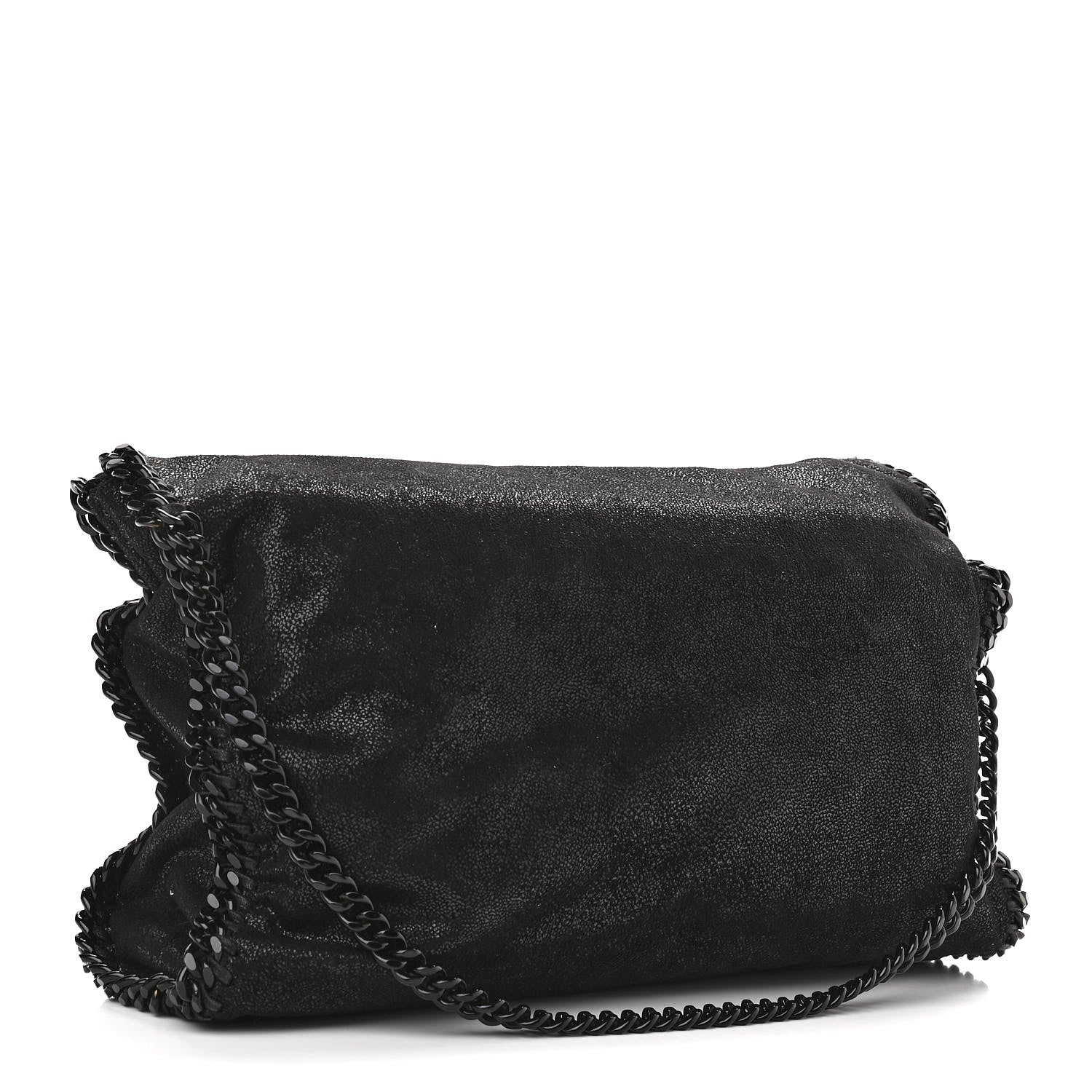 Stella McCartney Shaggy Deer Falabella Fold Over Tote Black 3 of 9