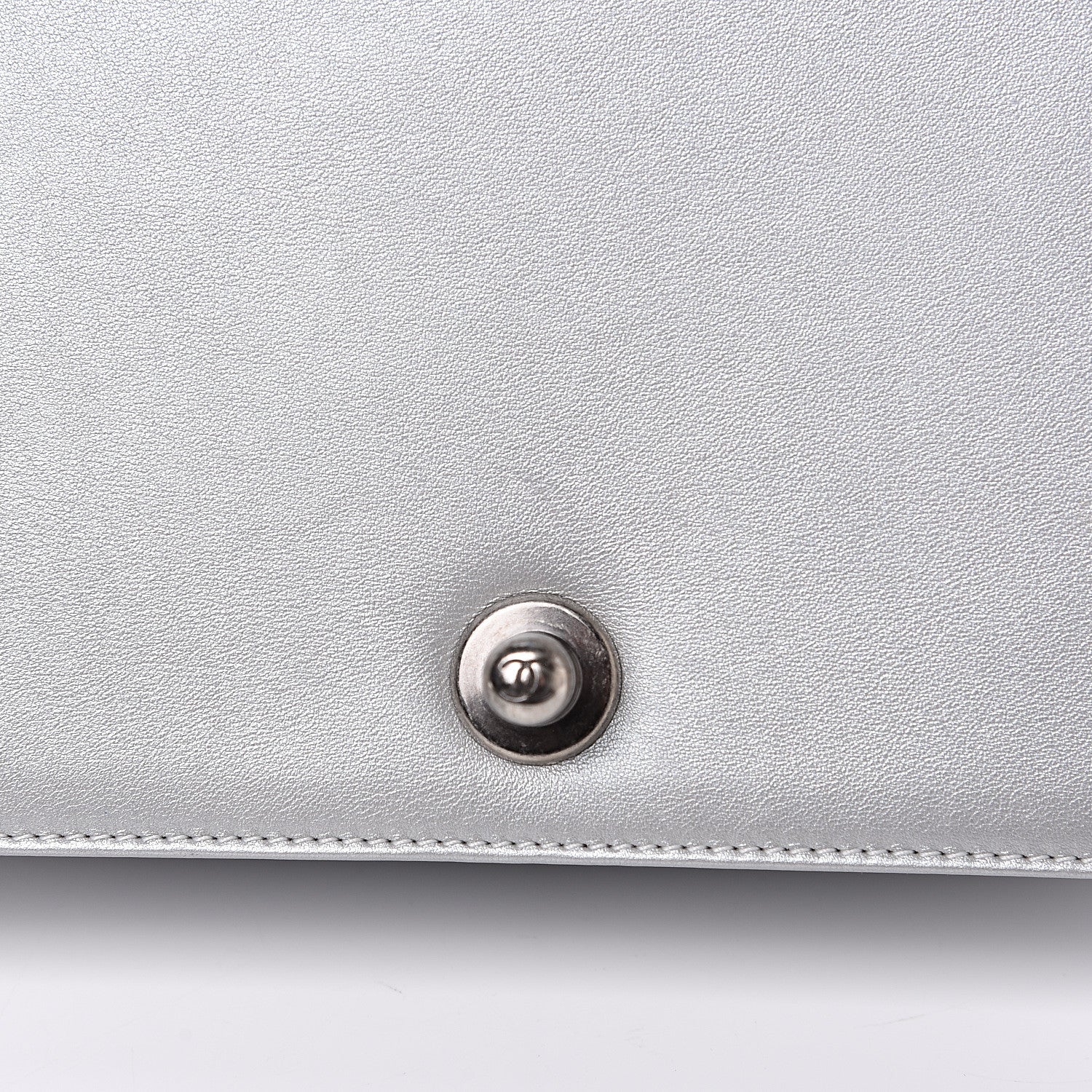 Chanel Metallic Calfskin Quilted Medium Boy Flap Silver 13 of 16