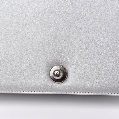 Chanel Metallic Calfskin Quilted Medium Boy Flap Silver 13 of 16