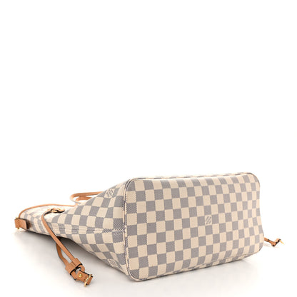 Louis Vuitton Damier Azur Braided Neverfull MM Orange 5 of 11