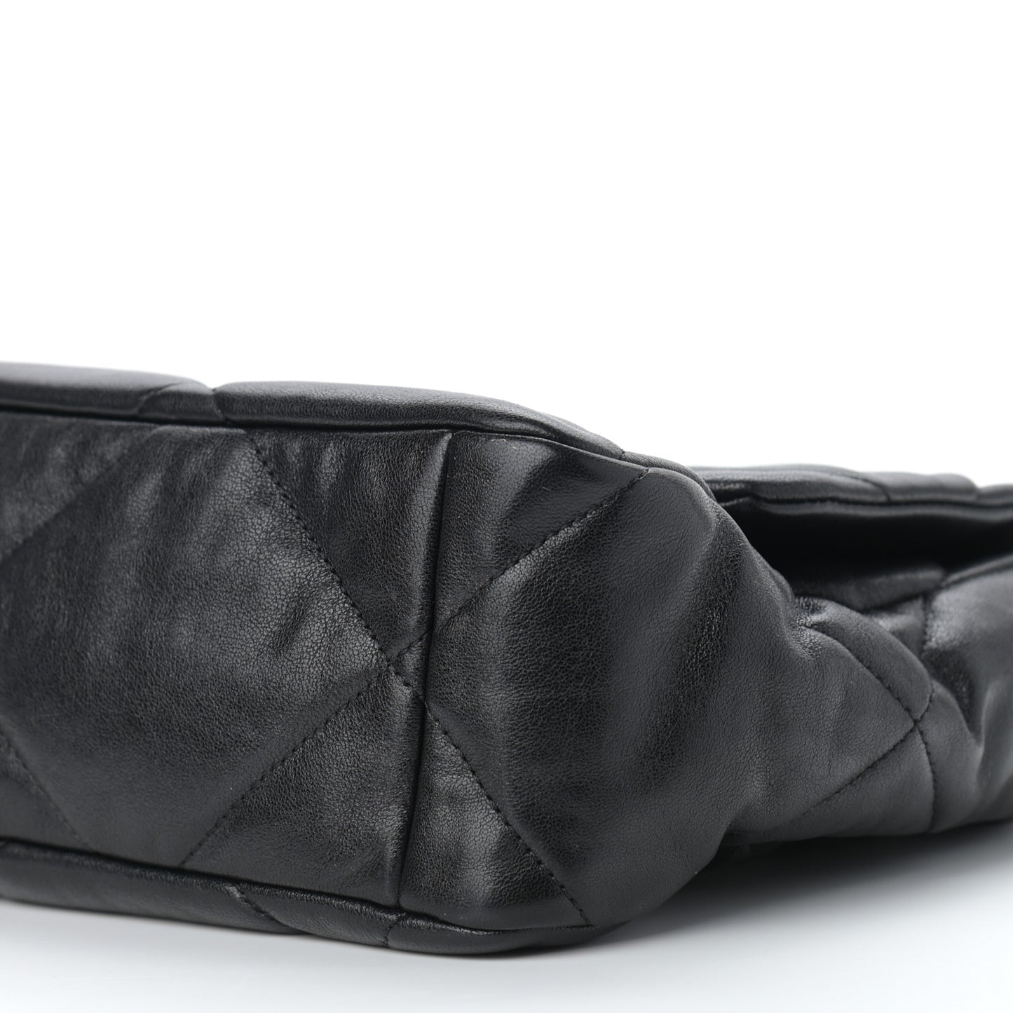 Lambskin Quilted Large Chanel 19 Flap Black