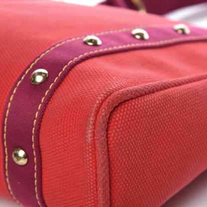 Louis Vuitton Toile Antigua Cabas MM Red 14 of 15