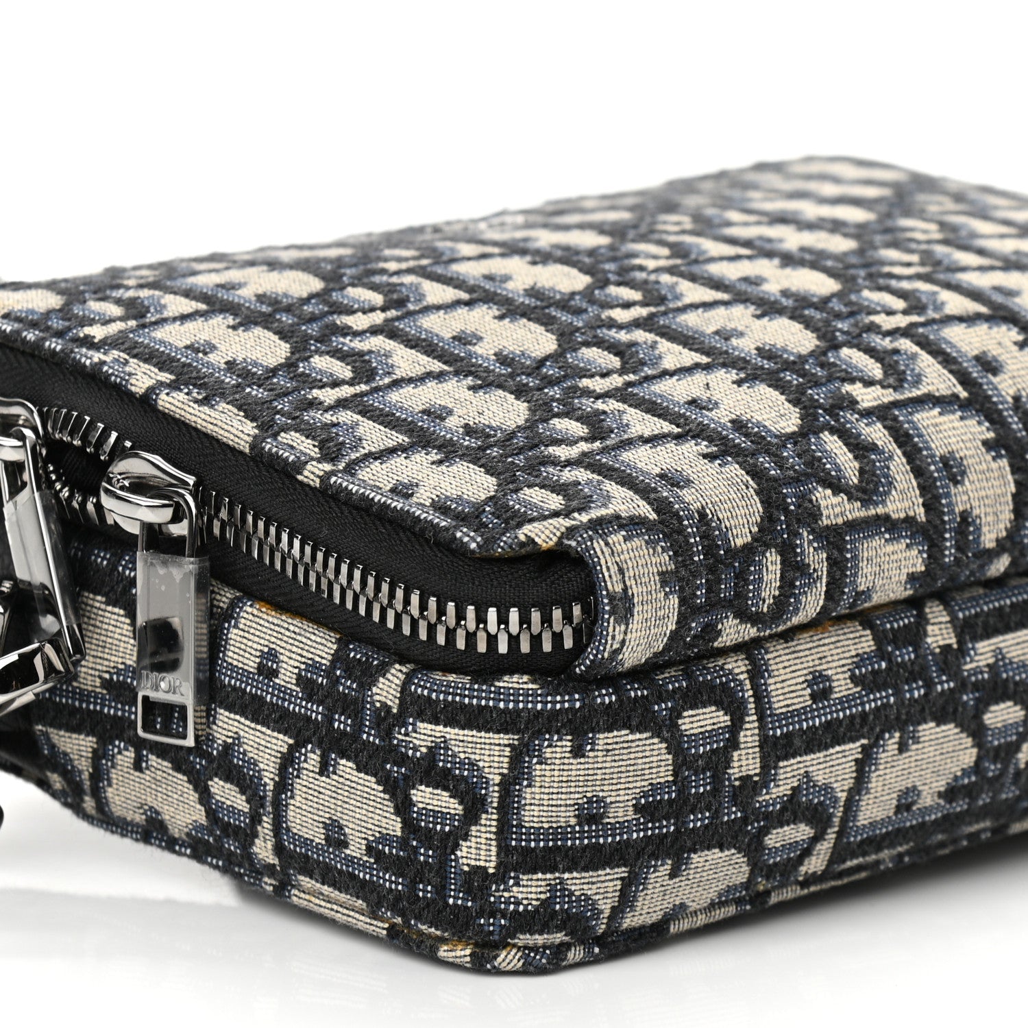 Christian Dior Oblique Pouch Navy Blue 10 of 11