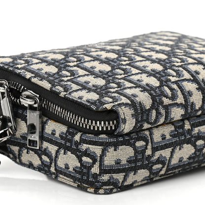 Christian Dior Oblique Pouch Navy Blue 10 of 11