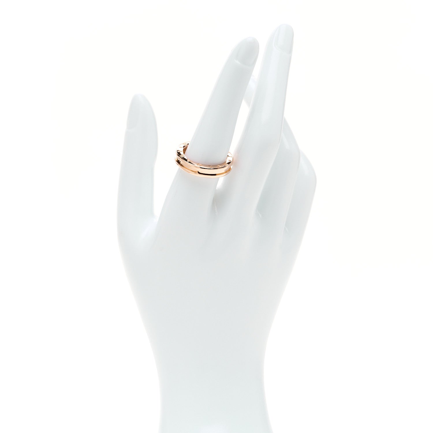 Bulgari 18K Rose Gold B.Zero1 One-Band Ring 57 8 2 of 4
