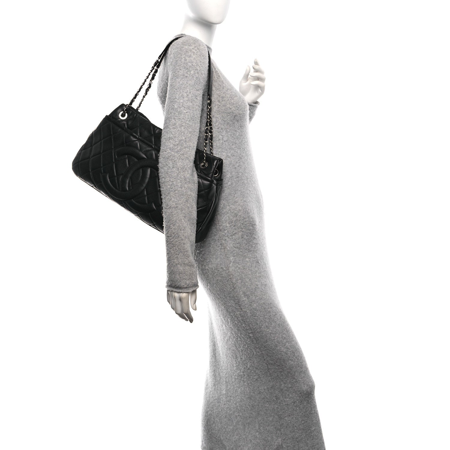 Chanel Caviar Quilted Timeless CC Soft Tote Black 2 of 10