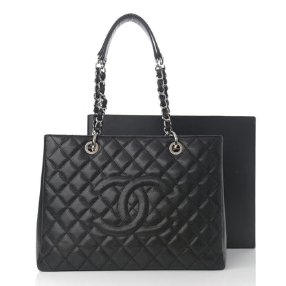 Chanel Caviar Quilted Grand Shopping Tote GST Black 12 of 12