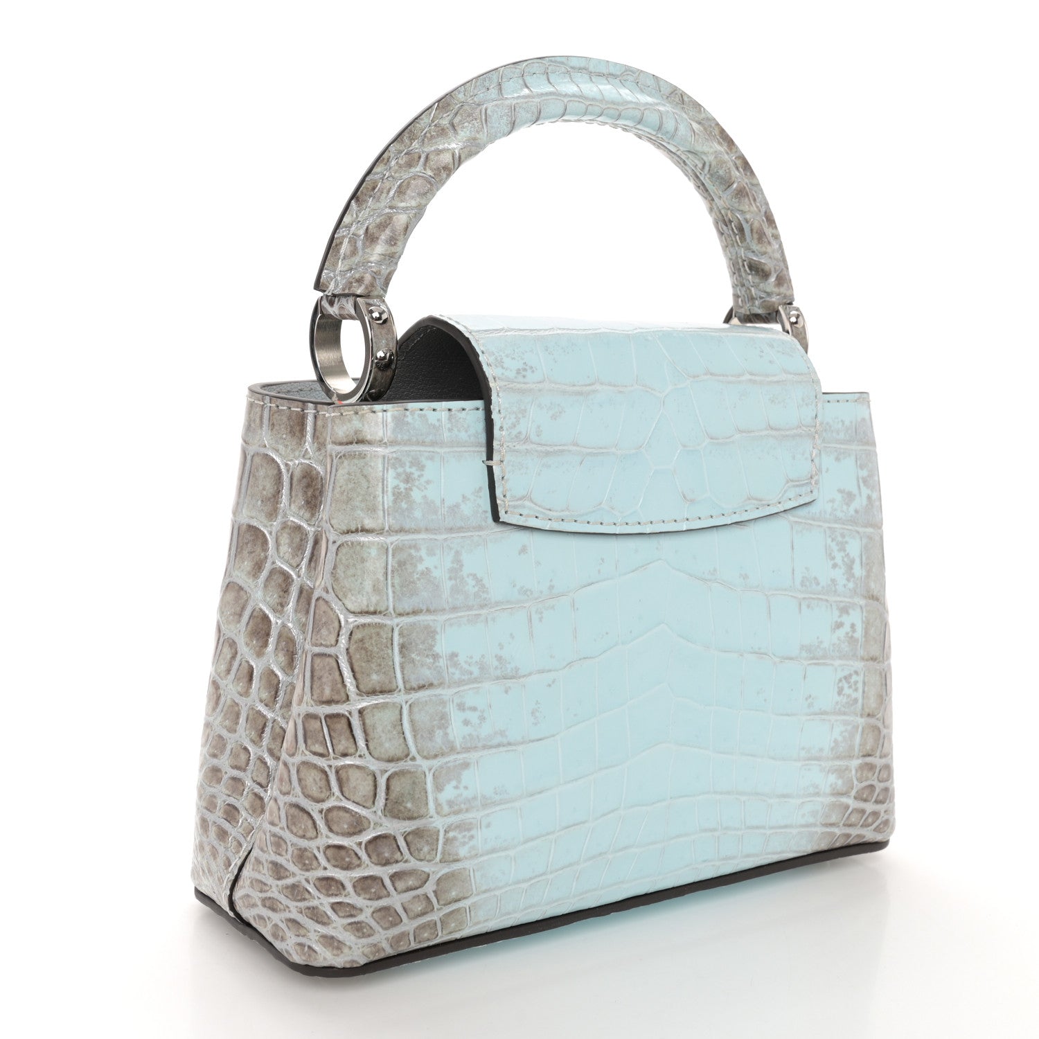 Louis Vuitton Crocodile Mini Capucines Blue Celeste 3 of 10