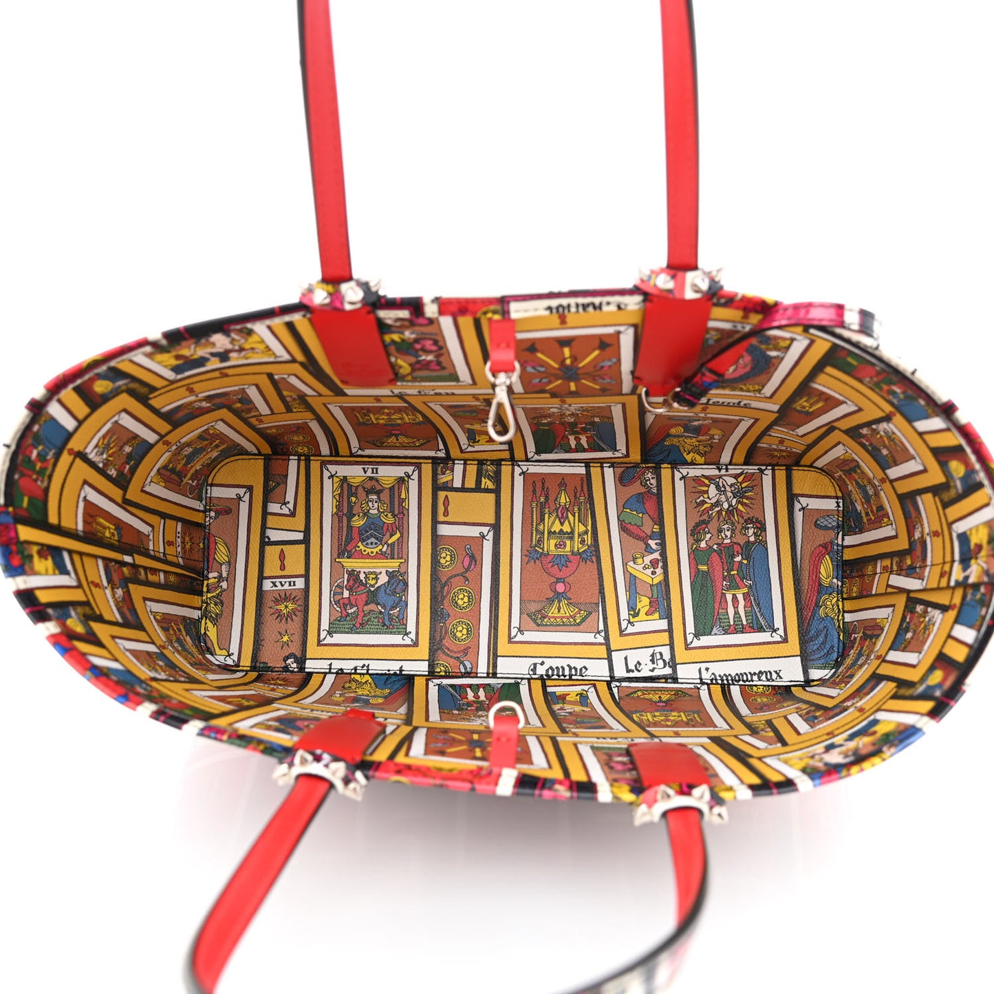 Patent Calfskin Small Tarot Cabata Tote Multicolor