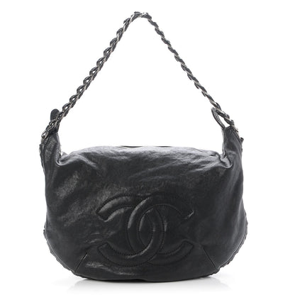 Chanel Calfskin Modern Chain Hobo Black 1 of 7