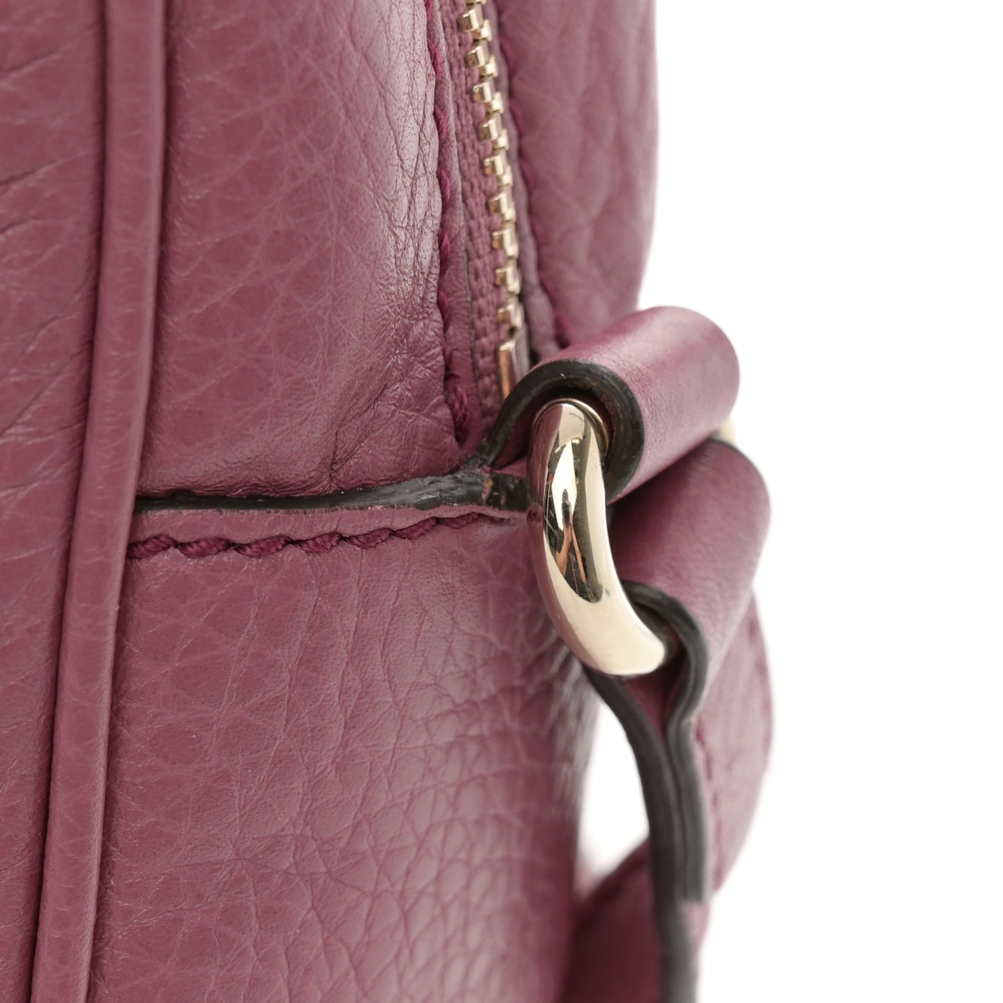 Pebbled Calfskin Small Soho Disco Bag Peonia Flower