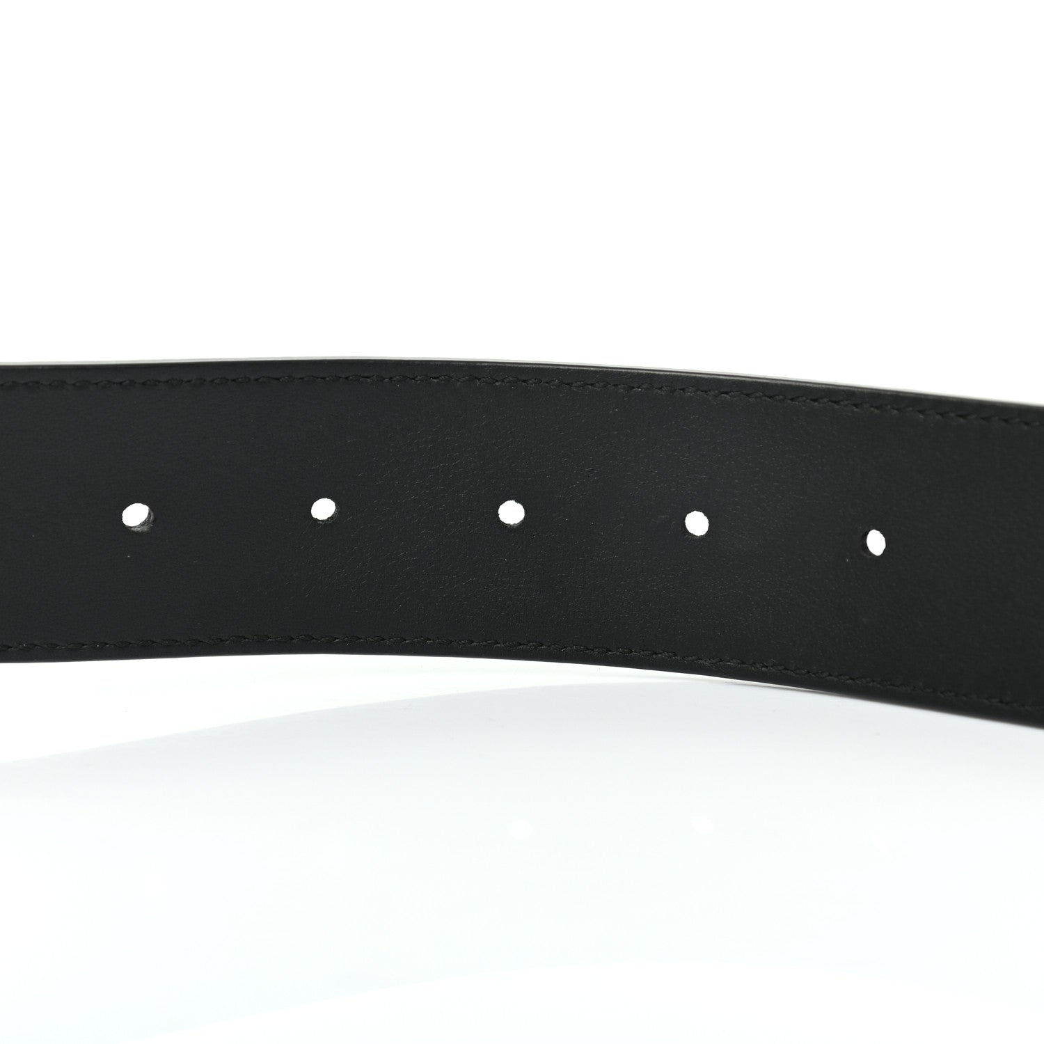 Gucci Moon Calfskin Pearl Double G 40mm Belt 95 38 Black Cream 8 of 12