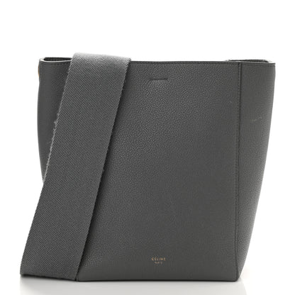 Celine Soft Grained Calfskin Small Sangle Bucket Bag Grey 1 of 8