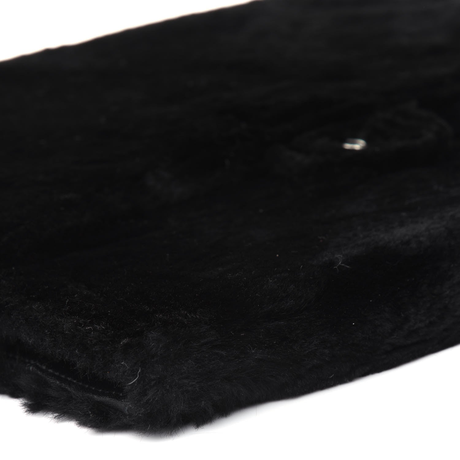 Chanel Rabbit Fur iPad Case Black 10 of 12