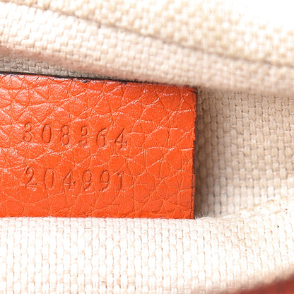 Gucci Pebbled Calfskin Small Soho Disco Bag Sun Orange 7 of 19
