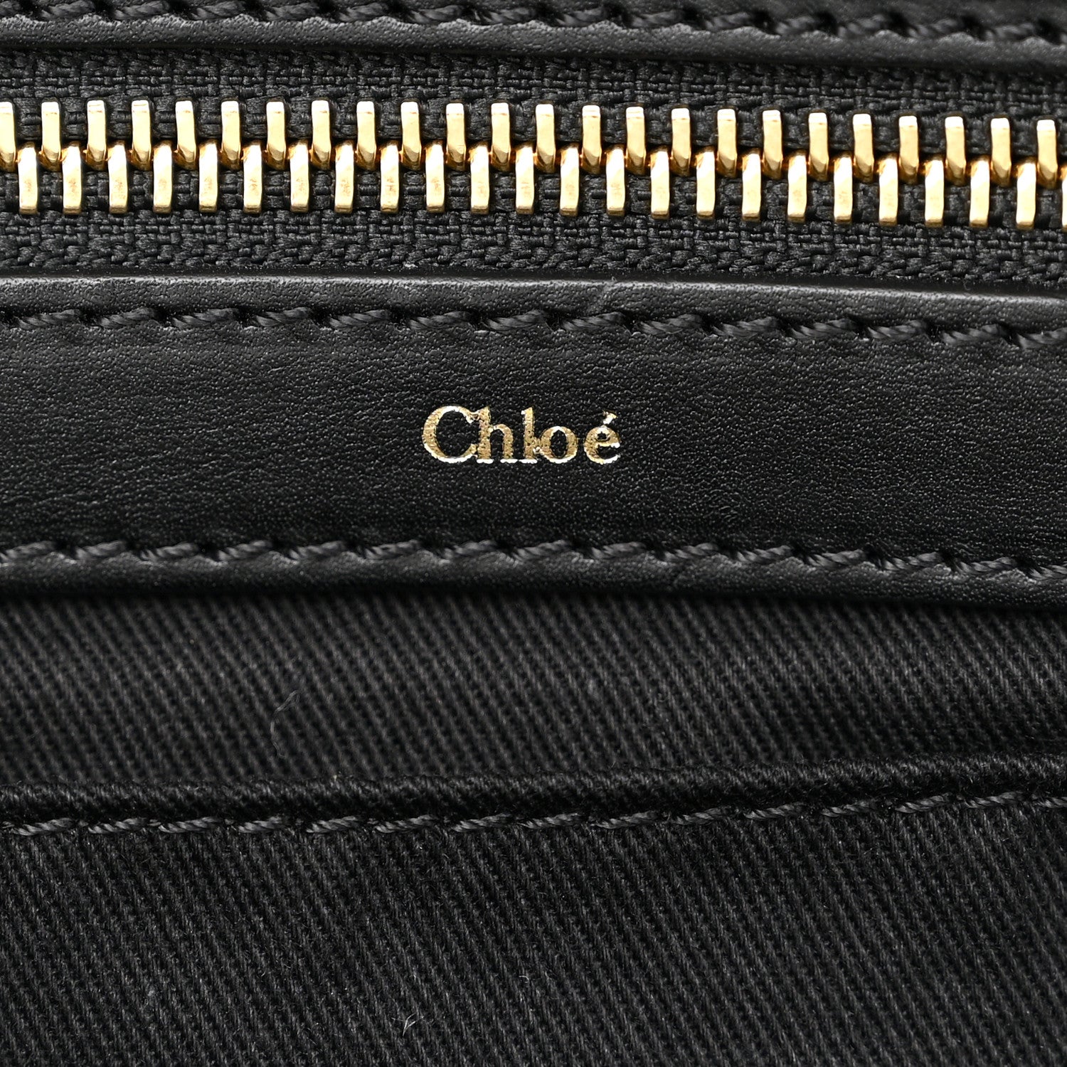 Chloe Calfskin Goatskin Medium Alice Satchel Black 6 of 12