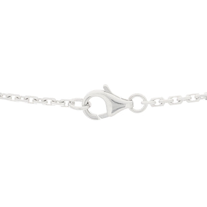 Cartier 18K White Gold Diamond Interlocking LOVE Necklace 5 of 9