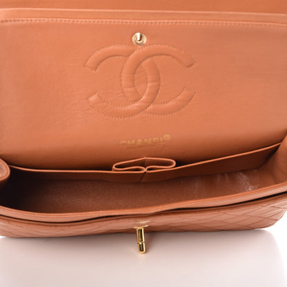 Chanel Lambskin Quilted Medium Double Flap Camel 6 of 13
