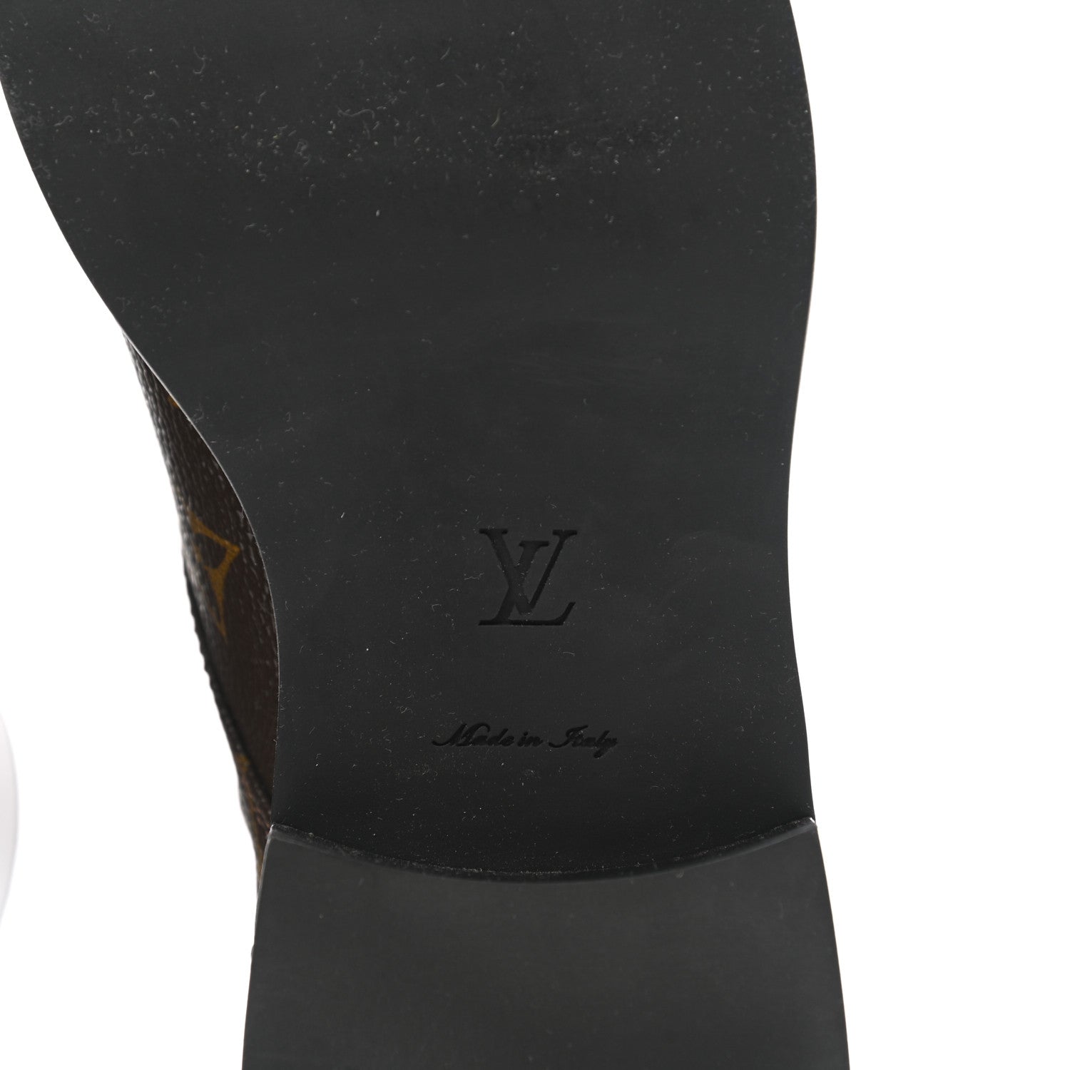 Louis Vuitton Calfskin Monogram Wonderland Flat Ranger Boots 35 Black 6 of 9