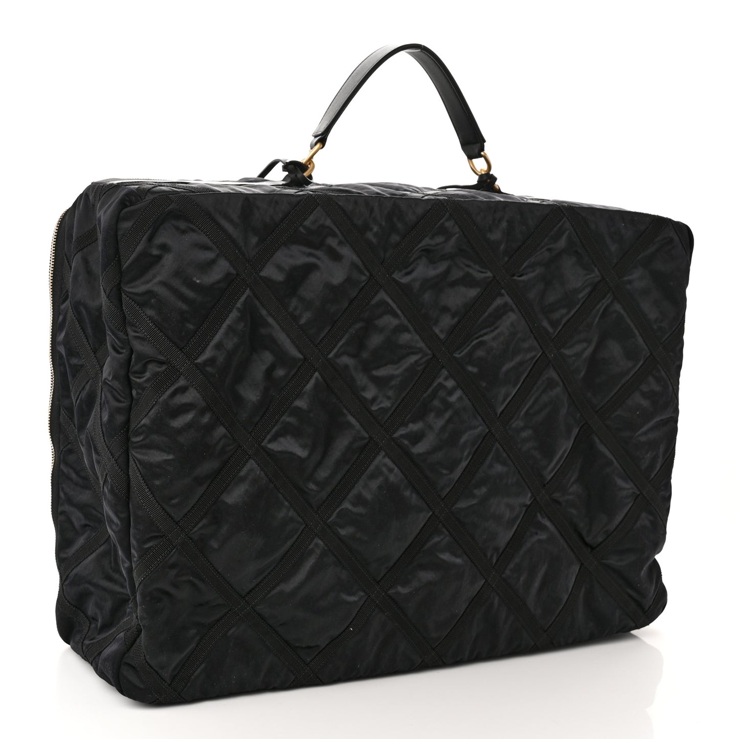 Nylon Grosgrain Large Lifestyle Travel Black